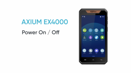 AXIUM EX4000 - Encendido/Apagado